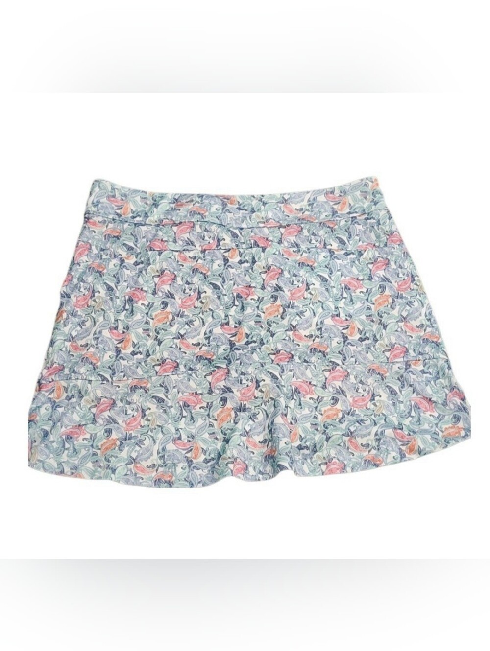 Bundle Greg Norman Collection Floral Circle Skirts in Peach & Light Blue - Picture 9 of 14